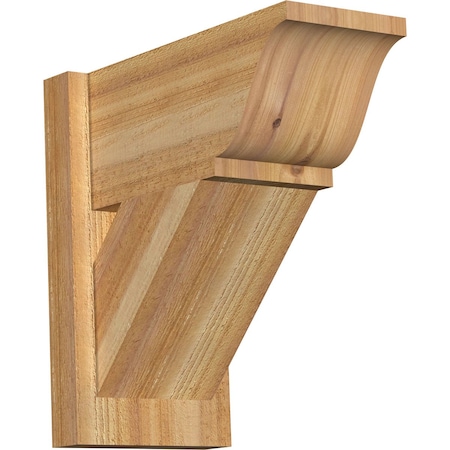 Ekena Millwork Traditional Traditional Rough Sawn Outlooker, Western Red Cedar, 8"W x 16"D x 16"H OUT08X16X16TRA01RWR